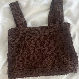 Nikibiki Brown Smocked Women's Top